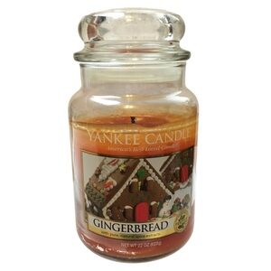 YANKEE CANDLE Gingerbread 22oz Large Jar Housewarmer Christmas Holiday Spice